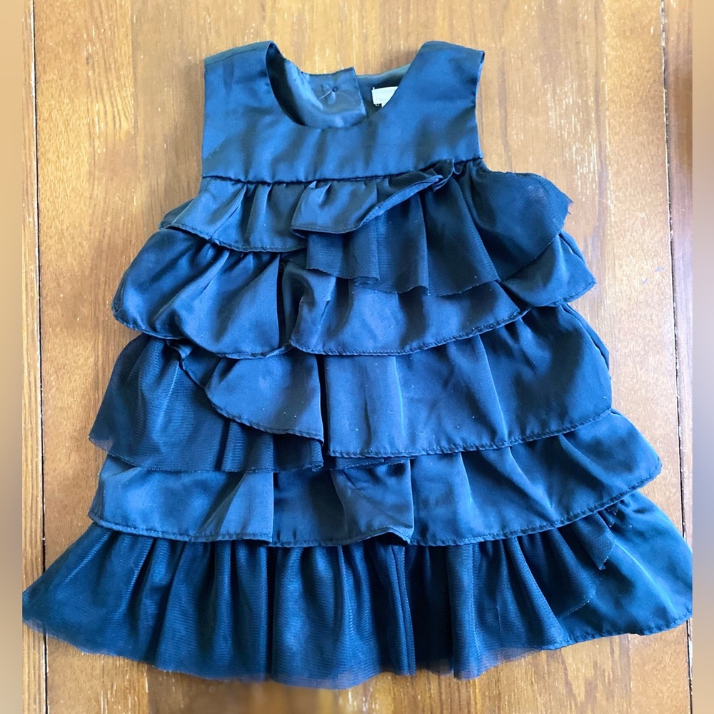 Formal Black Ruffled Dress - 18 to 24 Months